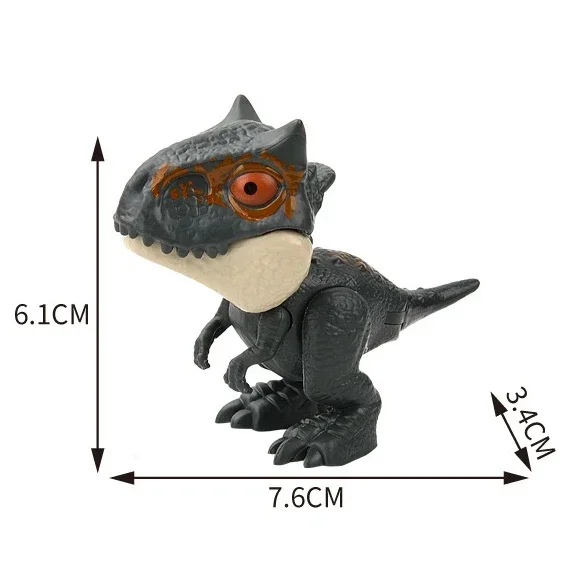thumbnail image 1 of Dinosaurio de dedo modelo de tiranosaurio complicado que muerde la mano Fidget Mosasaurus Jurásico Dino juguete para niños Dino articulaciones móviles, 1 of 5