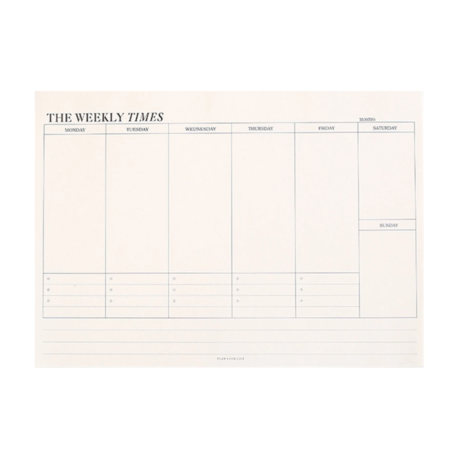 

Paper Student Teacher Gift Daily Schedule Business Stationery To Do List Weekly Planner Portable Undated School Office 60 Sheets