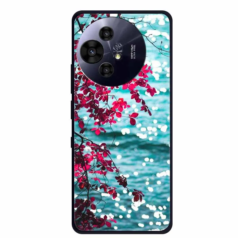 Premium Black Silicone Protective Case for TCL 50 Pro NxtPaper 5G