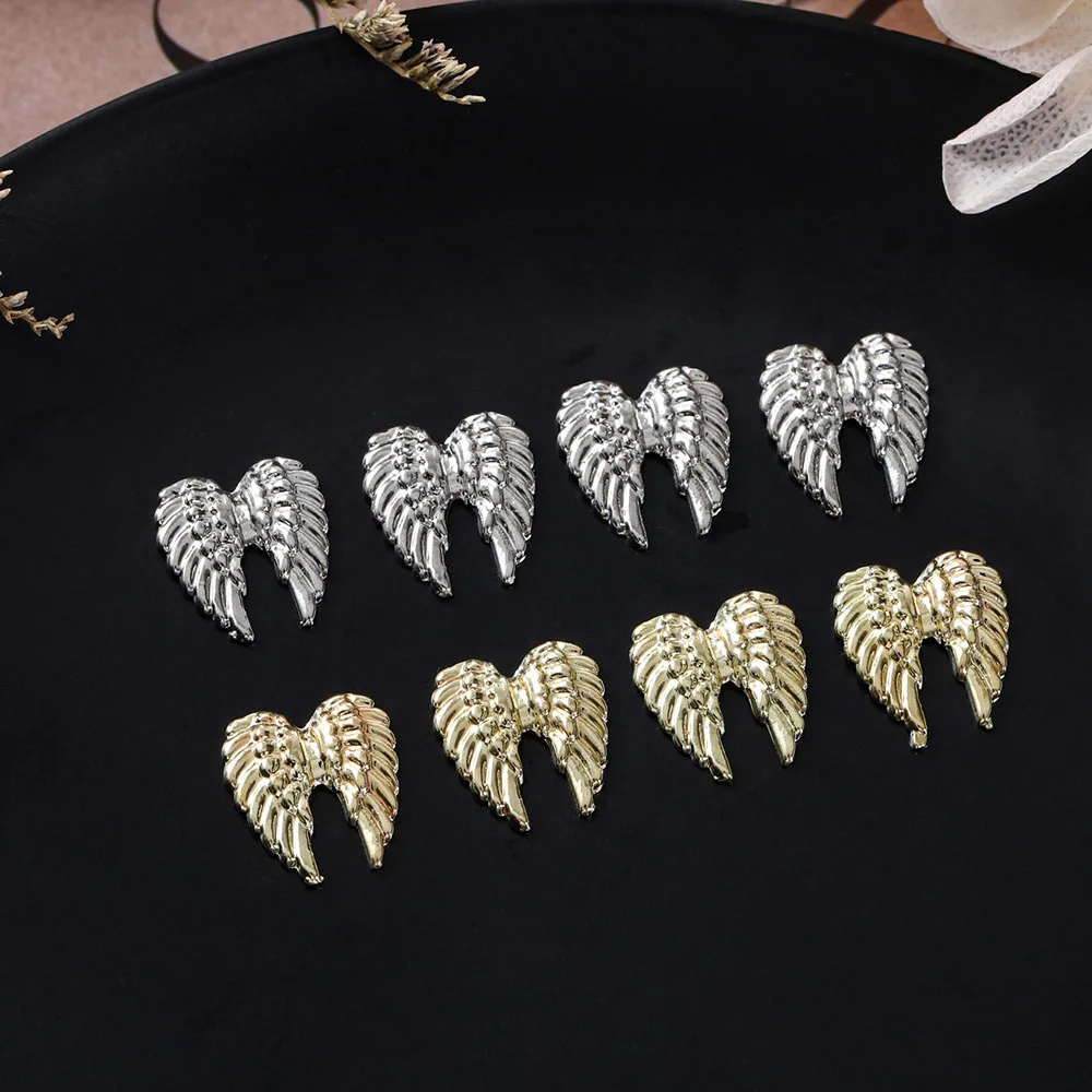 20pcs Angel Wings Nail Art Charms - Sparkle & Shine