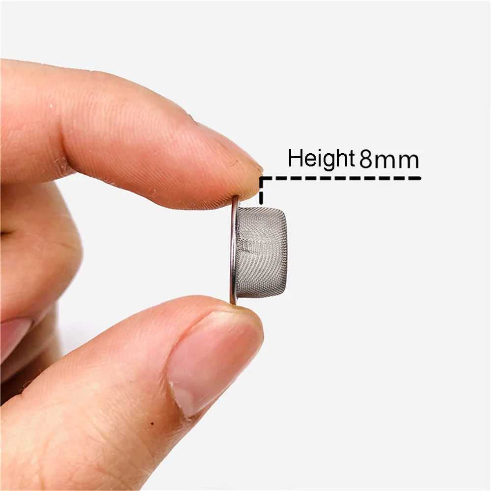 16MM Tobacco Smoking Pipe Metal Filter 100 Mesh Stainless Steel Mesh Screen Pipe Filter Replaceable Accessories 10/20/50Pcs tobacco pipe smoking pipe filters