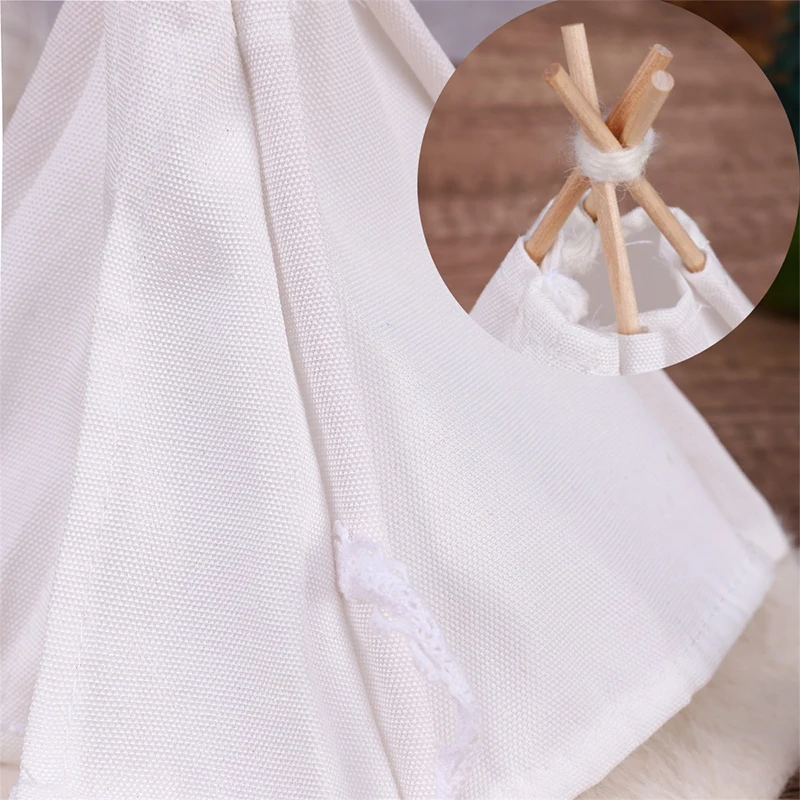 Tente De Camping Miniature 1:12 Pour Maison De Poupée – Style Féerique En Dentelle, Avec Tapis, Décoration Féerique - 2