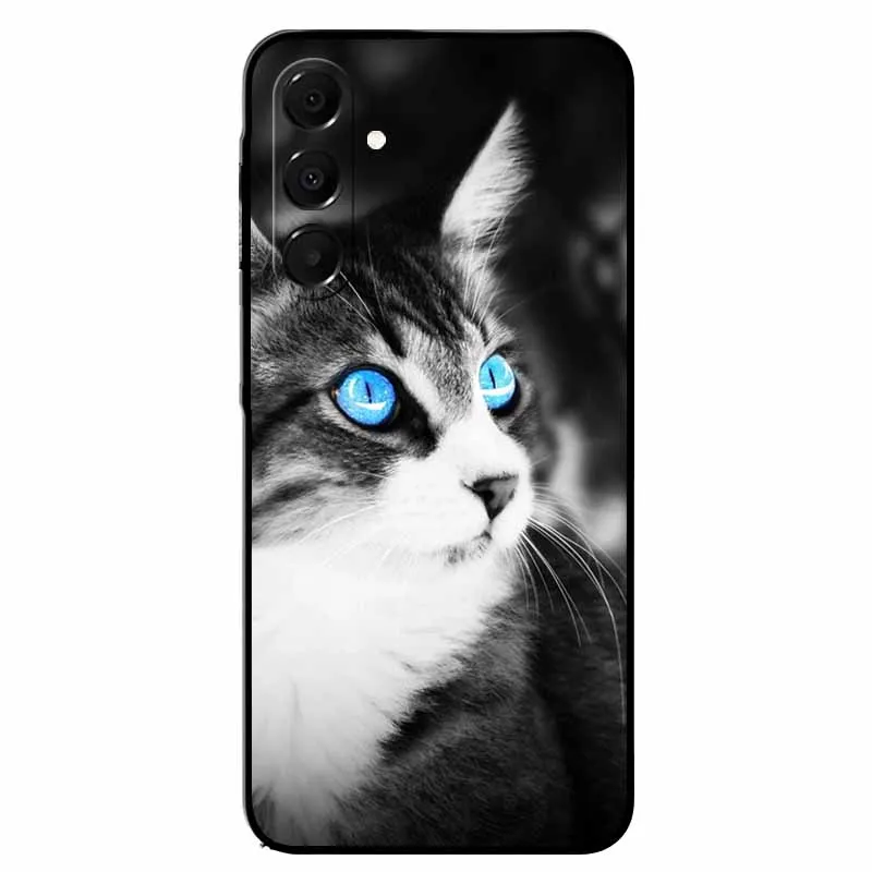 Cool Cat Cartoon Soft Case - Stylish Protective Back Cover with Animal Design