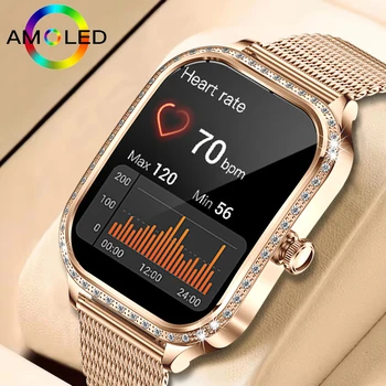 Nuovo Smartwatch di Lusso 2026 per Donne, Schermo Curvo HD da 1,75", Assistente Vocale, Monitoraggio Salute e Sport, Chiamate Bluetooth