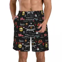 Heavy Metal Men's Beach Shorts Fitness Quick-drying Swimsuit Funny Street Fun 3D Shorts 1