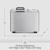 BBM800XL Bread Maker, standard, Stainless Steel 6