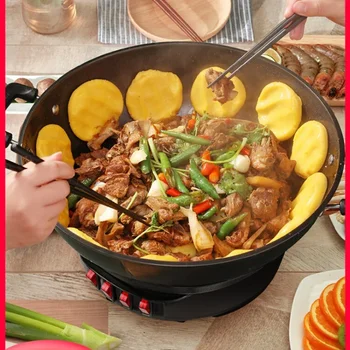 Electric Cast Iron Wok 1