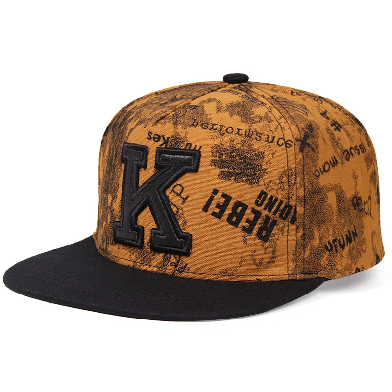 H Baseball Cap K Letter Hip Hop Snapback Hat Outdoor Sports Fashion Classic Hat 3