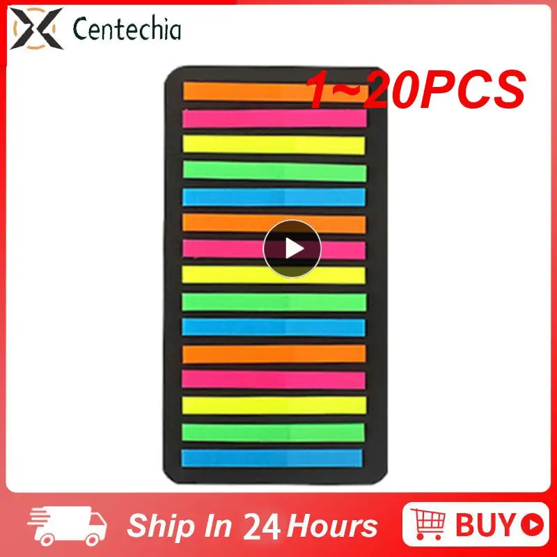 

1 ~ 20 шт. стильные Стикеры для страниц, маркеры, наклейки для планировщика, офисные и школьные канцелярские товары, цветные прозрачные флуоресцентные индексные таблички