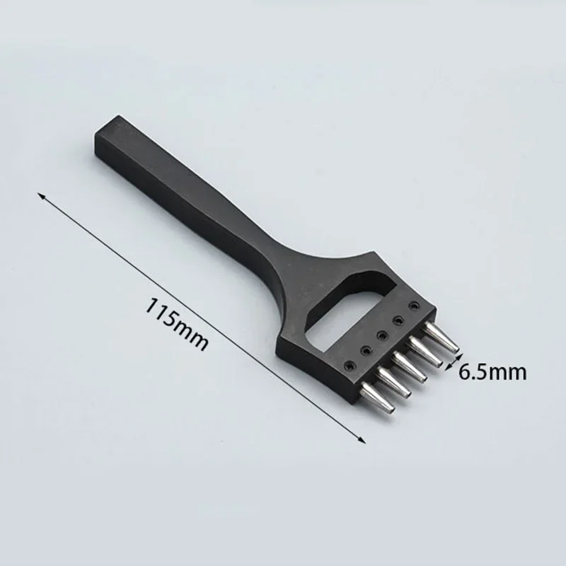 Leather Round Punching For Watch Strap Belt 1.2mm/1.5mm/1.8mm/2.0mm 6.5mm Row Punch Hole Handmade Leathercraft Perforated Tools
