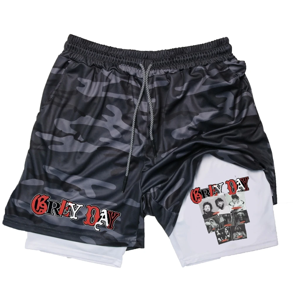 Suicideboys Sports Shorts Mens Compression Quick Drying Short Pants Suicideboys Print GYM 2-in-1 Fitness Breathable Tight Shorts 6