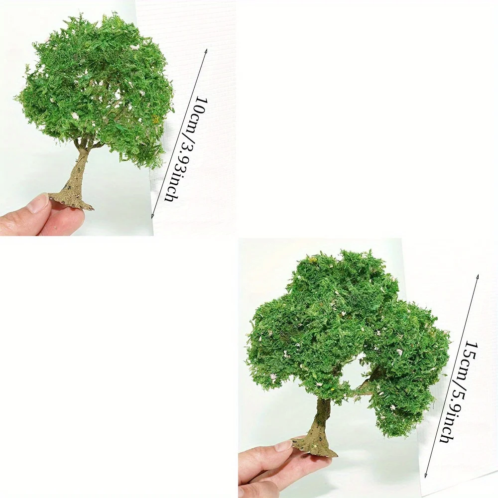 1pc Model Tree Miniature Sand Table Architectural Decorative Ornament DIY Micro Landscape