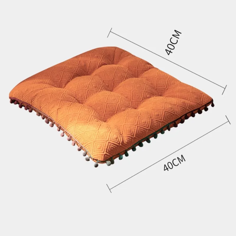 8 Colors Square Chair Cushions Non Slip Winter Office Seat Pad Soft  Restaurant Chair Cushions With Bandage Thick Tatami Sit Mat - Cushion -  AliExpress