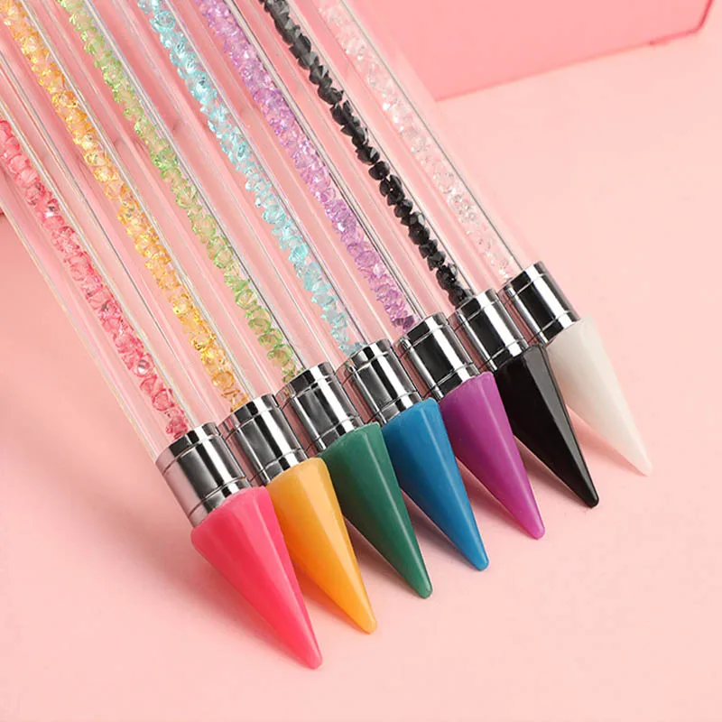 8PCS Rhinestone Wax Pen Head for Nail Art Gem Picker Tool Replacement Tip for Rhinestone Picker Wax Pencil For Nail Tools 4