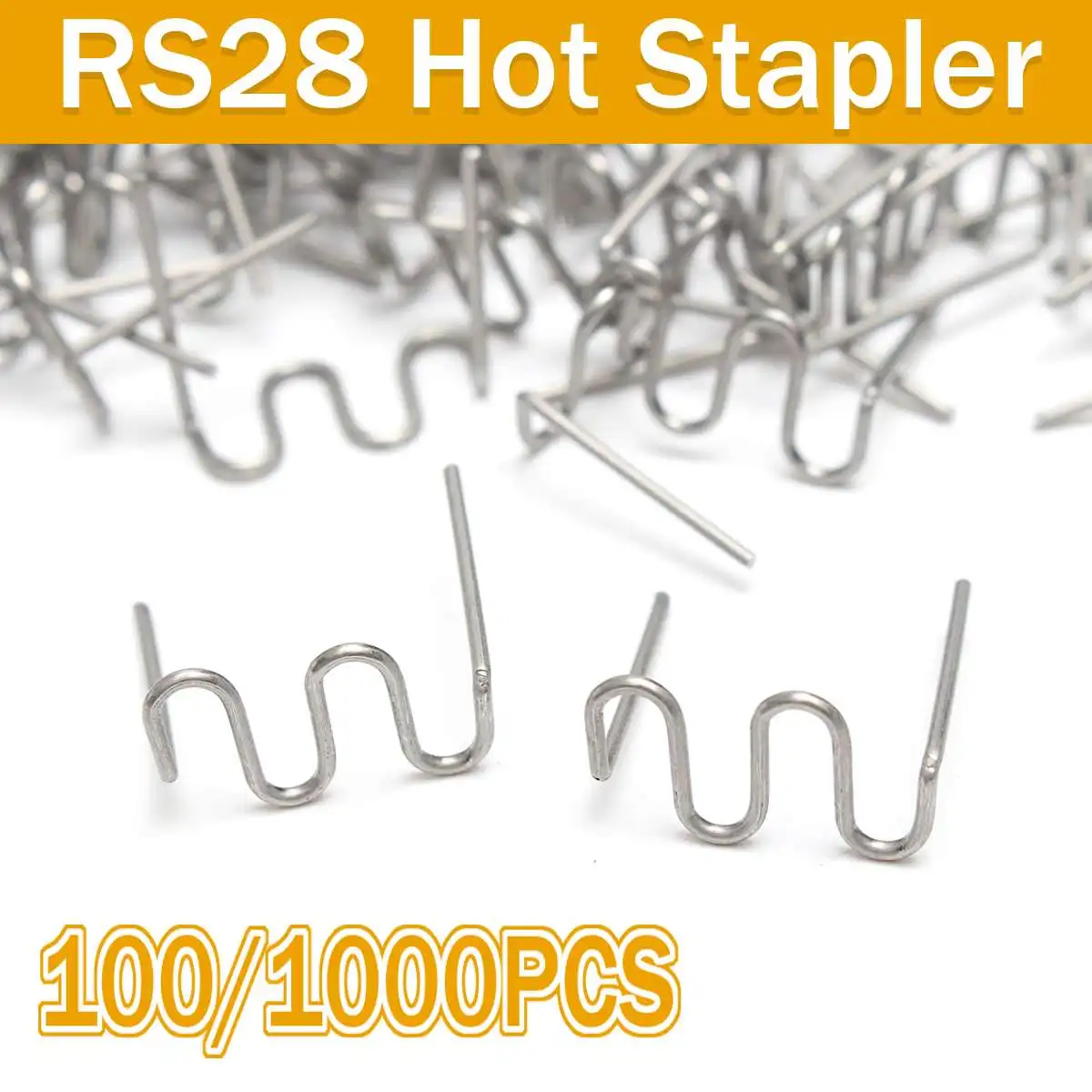 

100/1000PCS Automotive Plastic Repair Standard Pre Cut Wave Staples Bumper Bodywork Repairs Machine Welding Hot Stapler All Cars