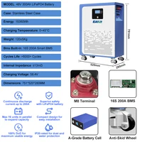 Batterie LiFePO4 EASUN POWER 51.2V 300Ah 15KWh 48V Lithium 6000+ cycles CAN RS485 avec Bluetooth BMS pour onduleur solaire Stock UE sans taxes 8