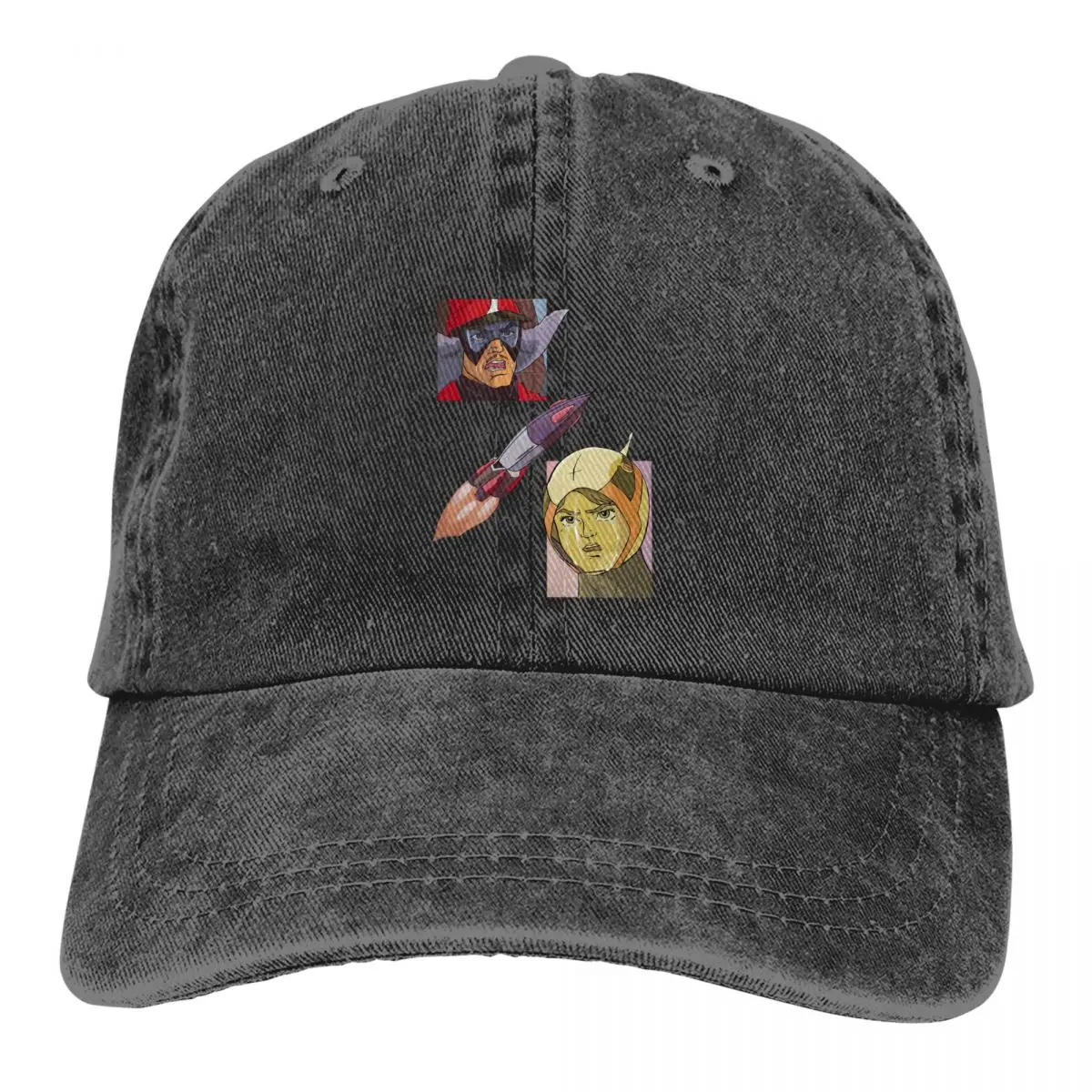 Cappelli Da Papà Di Colore Puro Veicolo Fly Cappello Da Donna Visiera Parasole Berretti Da Baseball Gatchaman Anime Berretto Con Visiera