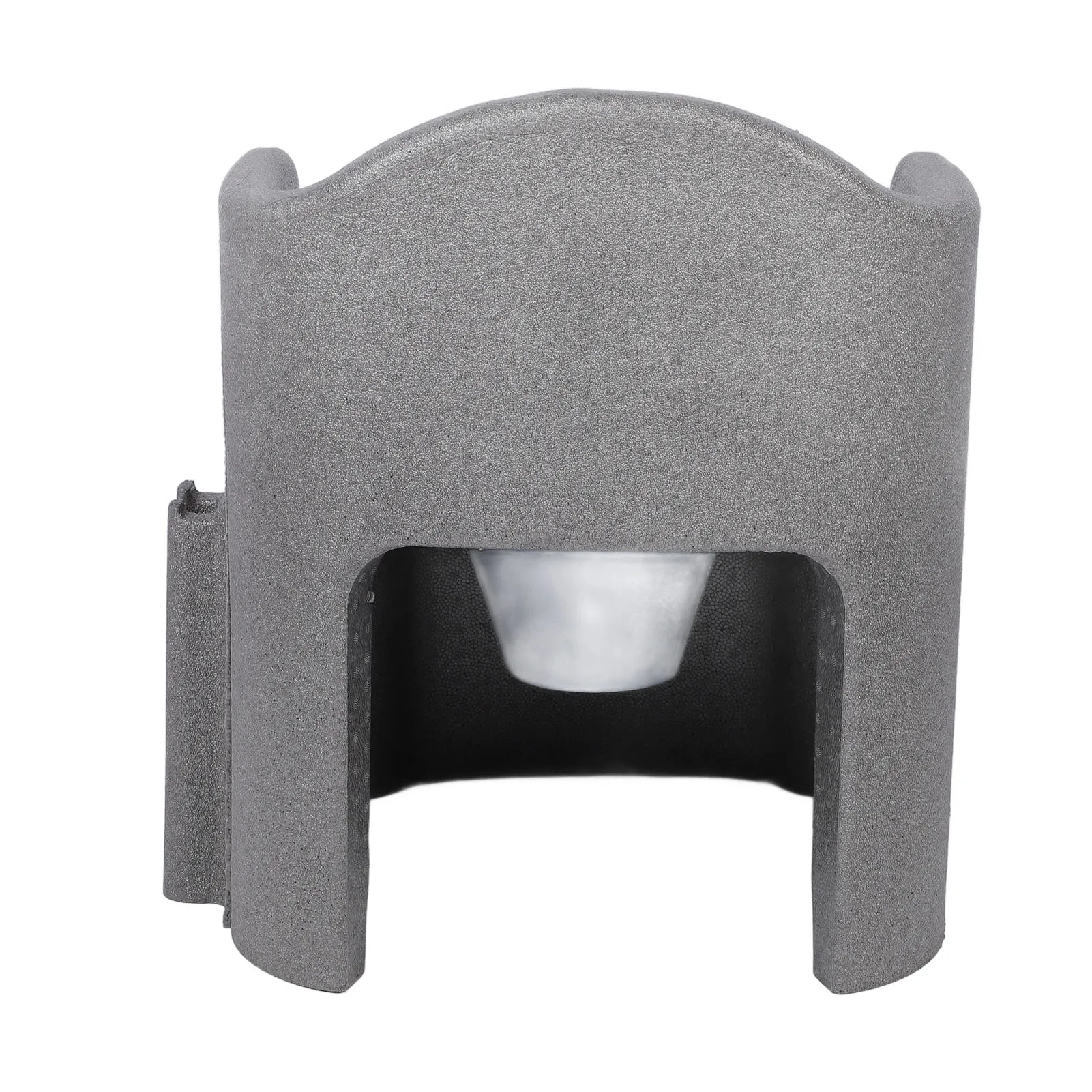 Bedside Commode Chair Sturdy Frame Bedside Shower Chair Gray Soft EPP Easy Cleaning Water Resistant Slip Resistant for Seniors 2