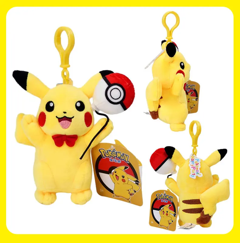 Tier Pokemon Serie Pikachu Pichu Eevee Espeon Sylveon Umbreon Kawaii Plüsch Spielzeug Niedlichen Anhänger Schlüsselring Schlüsselbund Geburtstag Geschenke – Detail 7