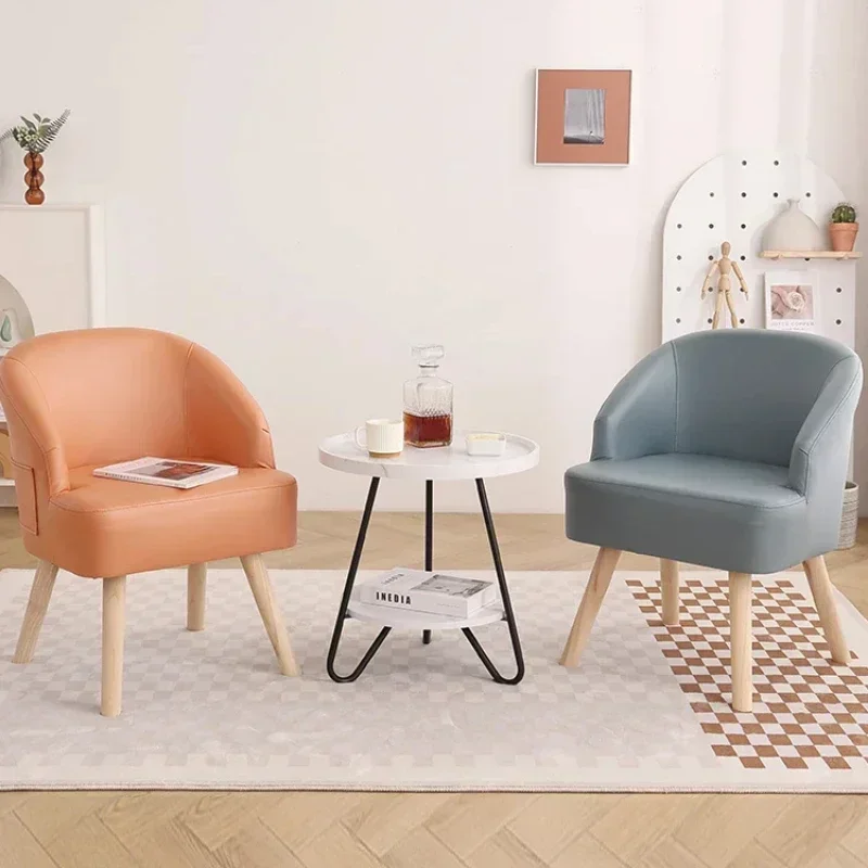 Small Leisure Single Sofa Chair Living Room and Bedroom Seat Balcony Reception Chair Hotel Lounge Cozy Guest Seating