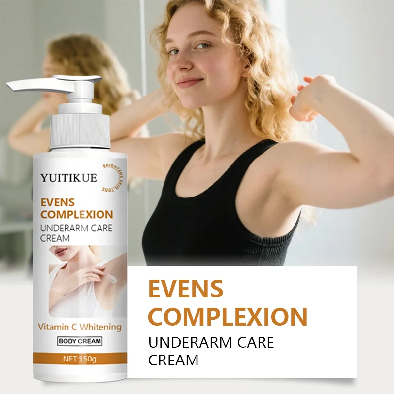 Underarm care cream, suitable for dull skin. Brightens underarms and acts as a moisturizer for intimate areas for women.