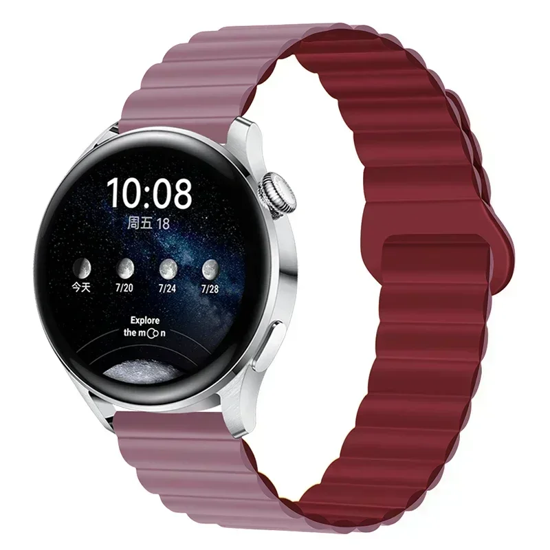 Magnetic Loop Silicone Watchband Strap