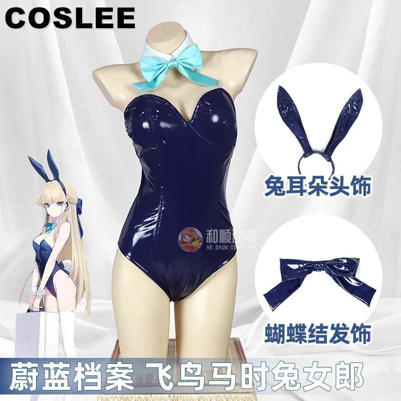 

COSLEE Blue Archive Toki Asuma Bunny Girl Game Suit Lovely Uniform Cosplay Costume Easter Halloween Party Outfit Women