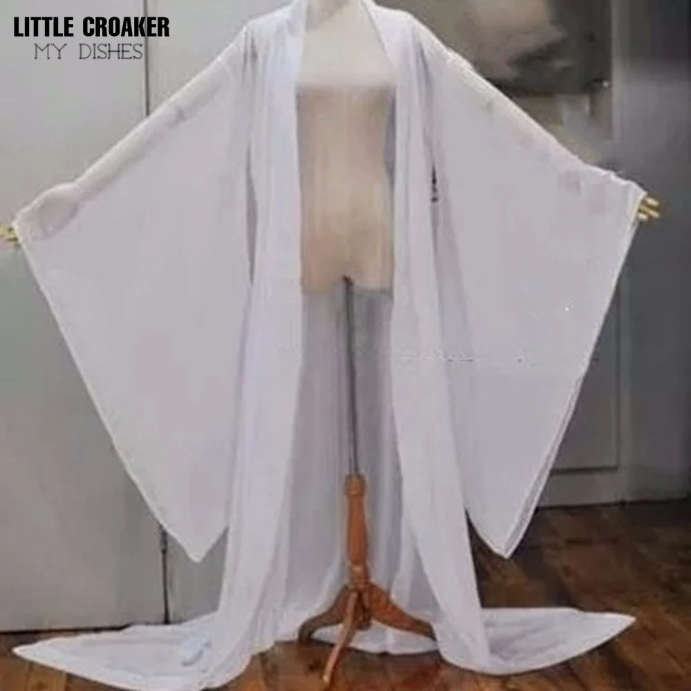 Chinese Traditional Costumes Adult Hanfu Coat White Fairy For Women Classical Folk Dance
