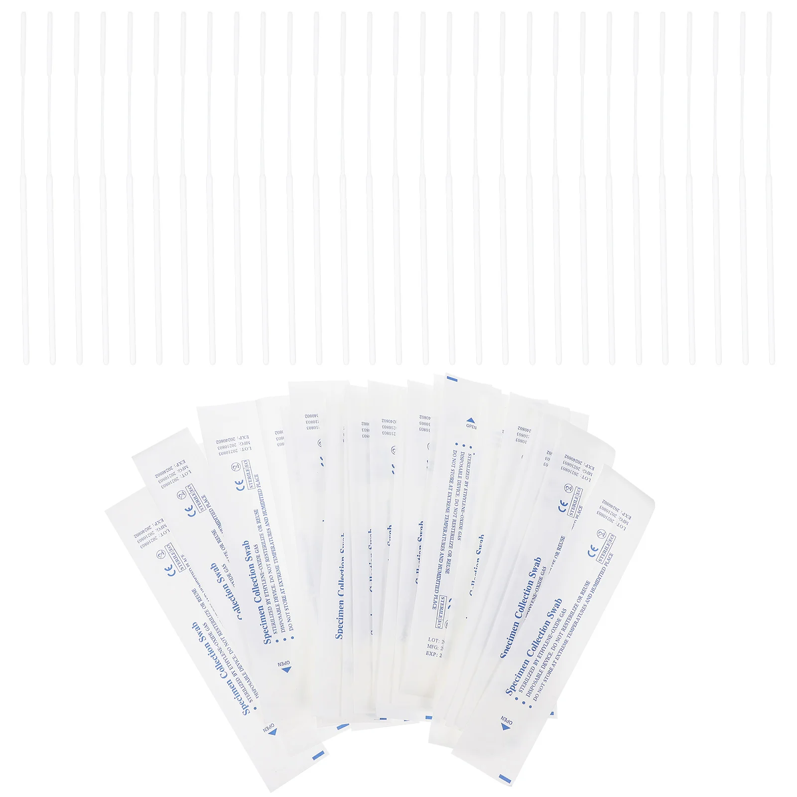 

Swabs Swab Nasal Oral Mouth Nasopharyngeal Sterile Sampling Disposable Throat Cotton Swabstick Test Flocked Cleaning Applicator