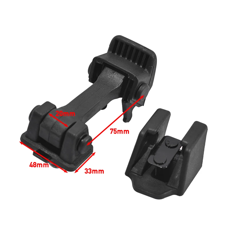 1 Set Bracket Latches Black Hood Lock Bracket Latches Buckle Holder For Jeep /Wrangler 2007- Car Hood Catches Accessories