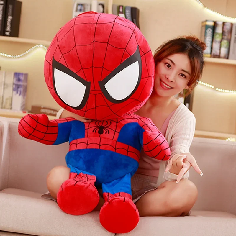 35cm Disney Marvel Spiderman Plush Toy Soft Stuffed Cartoon Stuffed Doll Large Plush Boy Cloth Doll Pillow Kid Christmas Gift marvel plush doll avengers spiderman iron man captain america hulk thanos octopus plush cartoon toy that can be flipped kid gift