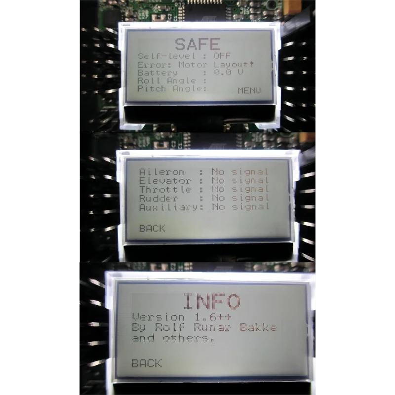 Carte KK2.1.5 LCD avec câbles de connexion, prête pour installation sur un drone VTOL.