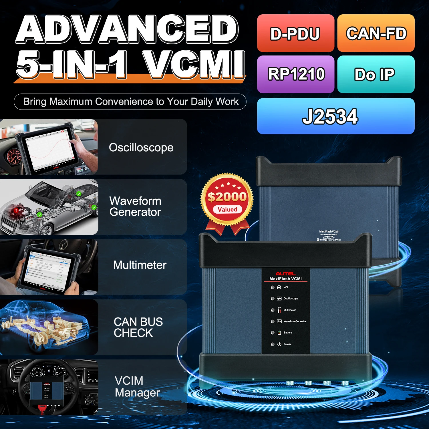 Autel Maxisys Ultra EV Scanner Top Intelligent Electric Vehicle Diagnostic Scan Tool with 5-in-1VCMI, ECU Programming & Coding