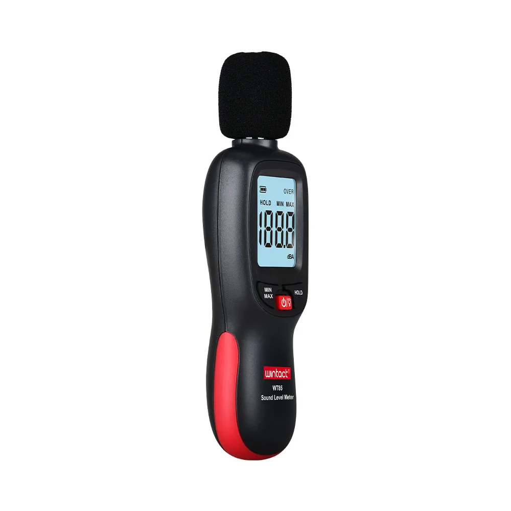 Wintact 0.1dB Sound Level Meter 30-130dBA Bluetooth Decibels Sonometros Digital LCD Noise Audio Level Tester Data Hold Backlight 5