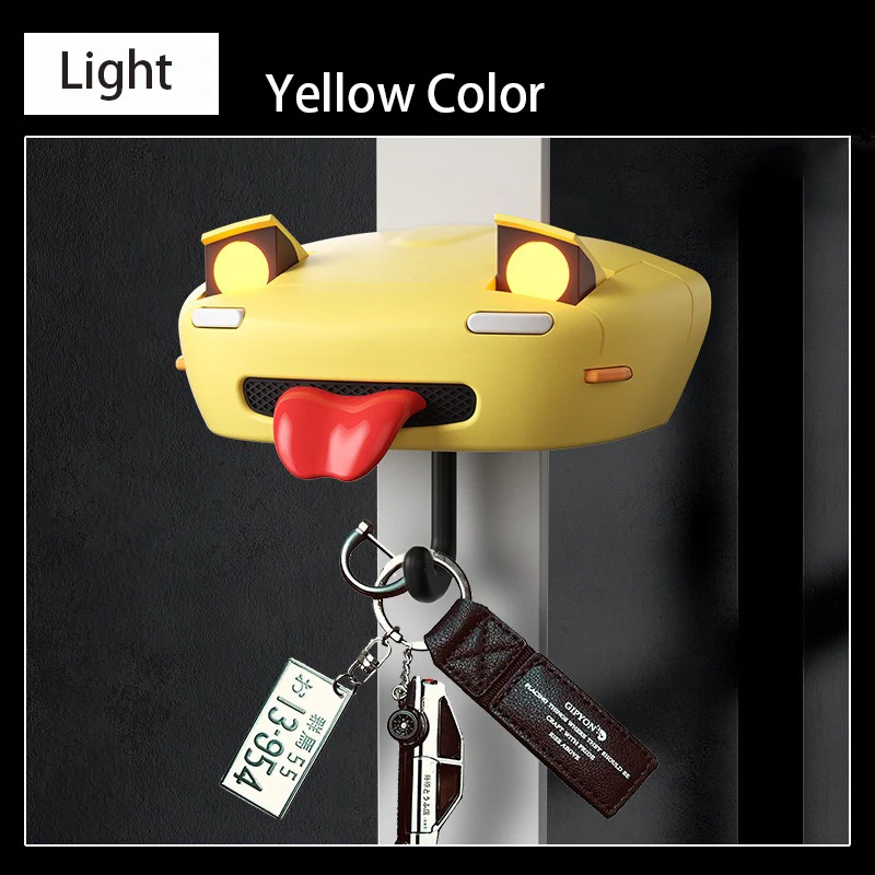 Creative Car Open Headlight Key Holder Wall Mount Key Hook Decor AE86 Mazda Shaped Key Hook Sturdy Hallway Entrance Keyholder 5