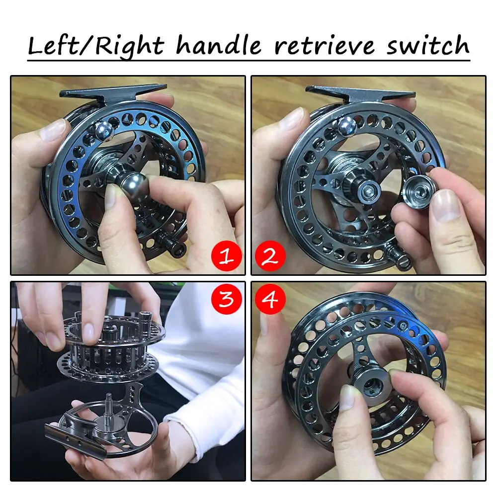 fish reels left right FREE FISHER Ice Fishing 3.2:1 Gear Ratio Ultra Smooth 3+1Ball Bearings Strength CNC-machined Aluminum Inline Ice Fishing Reel Black Hand Retrieve : Sports & Outdoors Metal cable cup with metal interchangeable collapsible rocker arm Retrieve Direction Switch Fly Reel