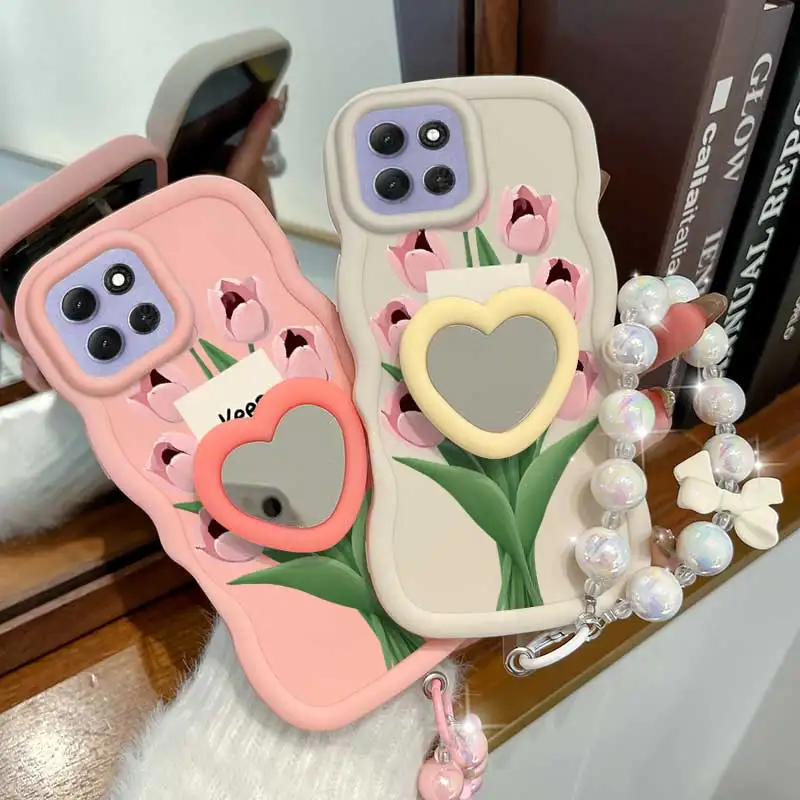 Stay Happy Phone Case Set with Lanyard and Stand - 3-Piece Bundle
