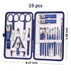 11-13pcs/set Nail Cutter Set Stainless Steel Nail Clippers Set With Folding Bag Manicure Kits Scissors Makeup Beauty Tool 5
