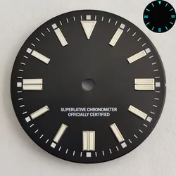 Blue - Green Luminous Dial with 28.5mm Diameter - No Date Window (6)