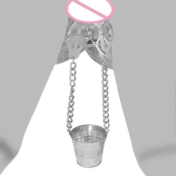 Labia Spreader Strap with Clamp Clip Onto Clitoris Spread Pussy Open Vagina Stimulator BDSM Bondage Nipple Sucker Sex Toys Slave 6