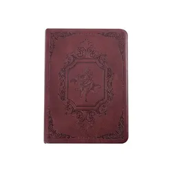 Vintage PU Leather Journal with Thick Lined Paper - Portable A6 Writing Diary, Monthly Planner, and Weekly Scheduler (144 Sheets) (Lonza Gem)