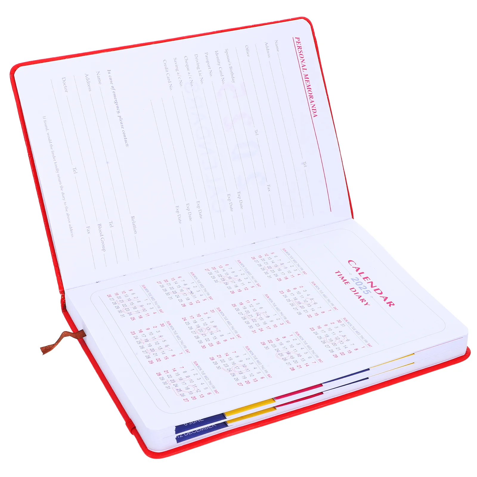 

2025 Schedule Writing Book Planner Organizer Students Agenda Notepad The Notebook Multifunction Paper Work