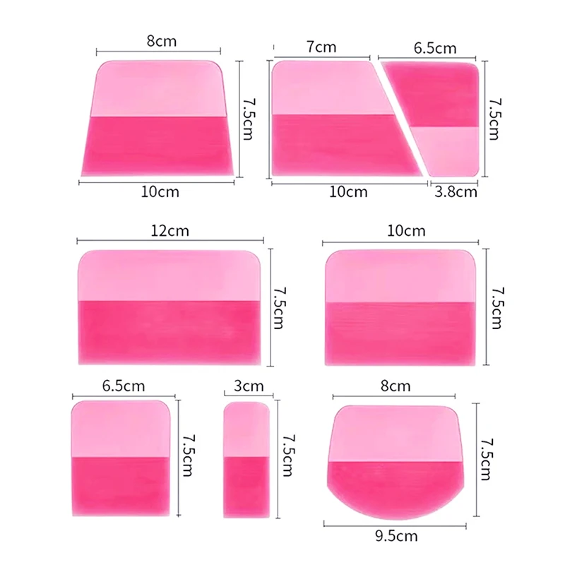 TOFAR-Kit de escurridor de TPU PPF para ventanas, raspador de goma suave tintado, película protectora de pintura de coche, instalación de herramientas de envoltura de vinilo, limpiaparabrisas de agua