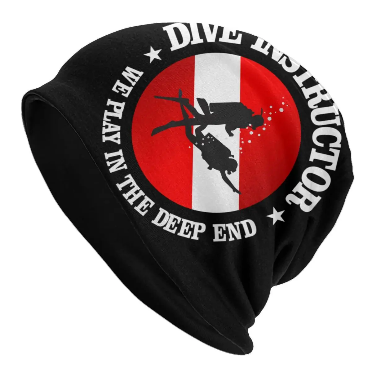 

Dive Instructor Beanie Cap Unisex Winter Warm Bonnet Femme Knitted Hats Hip Hop Outdoor Diving Skullies Beanies Hats For Women