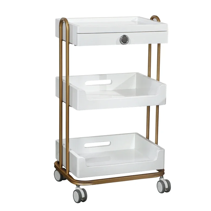 Makeup With Wheels Salon Trolley Beauty Equipment Rolling Cart Salon Trolley Storage Tattoo Furniture W&oacute;zek Salonowy LLST