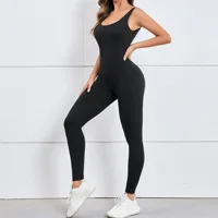 Gym Jumpsuit Woman Padding Sports Overalls for Women Tracksuit Push Up Sport Set Yoga Clothing 2025 Gray Black Red Coffee Navy - Image 2