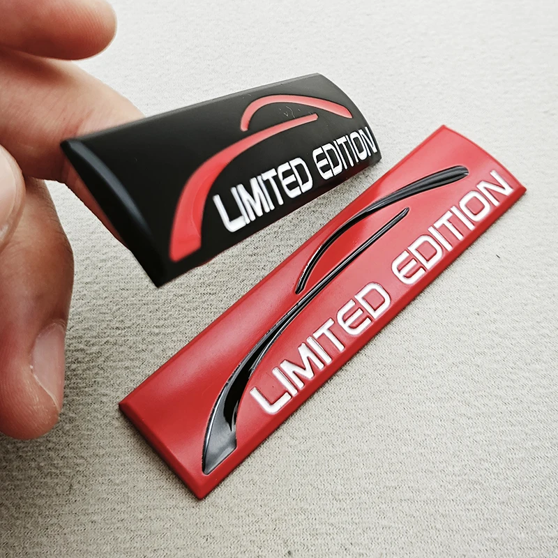 Pack De 2 Adhesivos Con Logotipo Cromado Y Barra Roja Para Caja De Herramientas – Calcomanía Decorativa De 18″