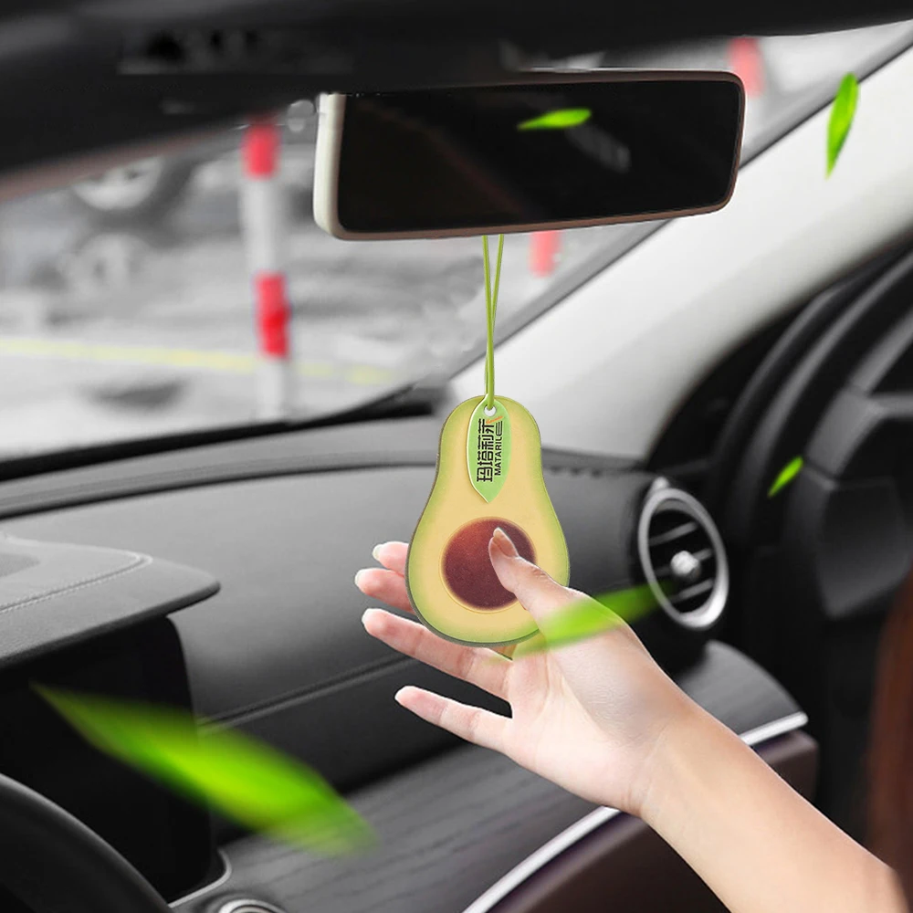 

Car Air Freshener Pendant Fruit Hanging Perfume Rear View Mirror Long Lasting Fragrance Ornaments For Automobiles Deodorization