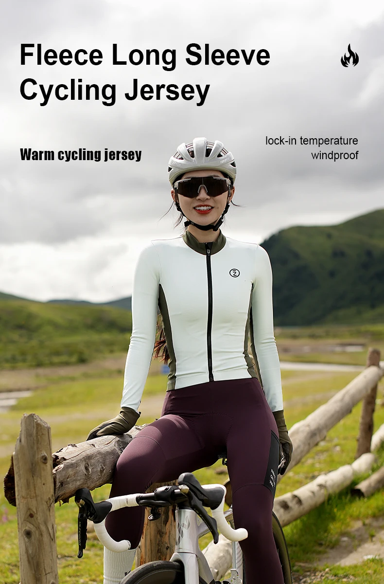 Description Picture 2 of itemINBIKE Winter Cycling Jersey Women Thermal Long Sleeve Bike Bicycle Top Jackets Thermal Fleece Cold Weather MTB Cycling Clothing
