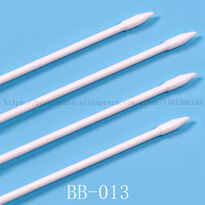 1pack（25pcs）Fiber Optical connector adaptor Cleaner HUBY-340 Dust-free cotton swab wipe stick BB-013 sharp head Optical fiber